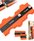 Slick Contour Gauge With Tight Locking Pins And Seamless Interlock Setup For Copying Irregular Shapes, ABS body with dual scales.