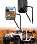 Pair Of Doorless Side Mirrors For Wrangler YJ TJ JK JKU JL JLU Gladiator JT 1987 To 2026 Anti Shake Wide Vision Easy Install