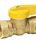 Premium Half Inch Gas Ball Valve With Female Thread Brass Forged Body Gas Line Shutoff Valve X Female Thread Pro Grade Durable Plumbing Fitting