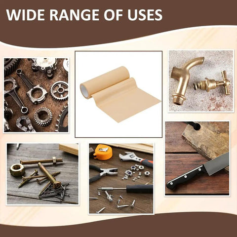 VCI Paper Roll With Phase Rust Inhibitor For Tool Storage And Metal Parts Protection, Heavy Duty Industrial Kraft Paper Wrapping For Corrosion Prevention, 21.87 Yard By 11.81 Inch Size, Long Lasting Rust Shield., VCI paper roll for tools, bolts, valves and metal parts