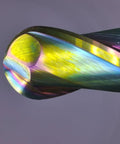 WEXWE extra-long ball-nose carbide end mill with DLC coating, 1/4" shank, close-up view