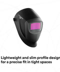Natural Color Auto Darkening Welding Helmet 9002NC For MMAW TIG MIG Welding Black with slim profile design