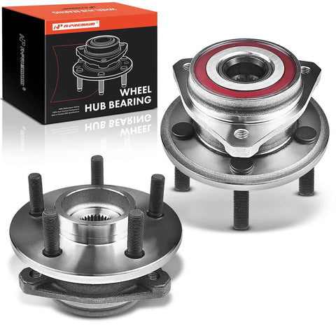2 Front Wheel Bearing And Hub Assembly 5 Lug Fit For Jeep Wrangler TJ 2000 To 2006 And Cherokee 1999 To 2001 with packaging