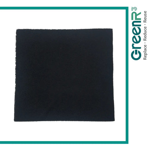 Cut To Fit Charcoal Carbon Pad 16 By 48 Inch 1 Pack For Air Purifiers Air Conditioners Range Hoods And Ovens Odor Removal VOC Reduction Replacement Filter Accessory For Vent Hoods Humidifiers And More shown on a plain background.