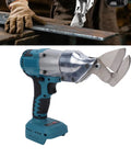 Hamwesh Cordless Metal Shears Electric Sheet Metal Cutter With 360 Rotating Head variable speed scissors, close-up view.