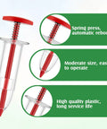 Spring press hand spreader from Six Piece Mini Seed Sowing Dispenser Kit With Two Transplanting Tools for precise planting.