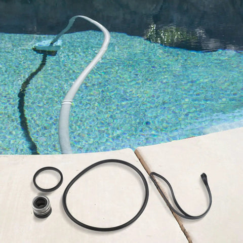 Pool Pump Shaft Seal Assembly Kit with Rubber O Ring for SP3000X SPX1600Z2 Leaks Prevention and Smooth Operation beside a pool