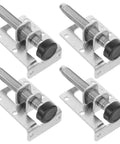 Adjustable Furniture Feet Set Four Pack With Leveling Posts Anti Skid Leg Pads For Tables Chairs Cabinets Heavy Duty Riser Feet To End Wobble
