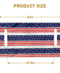 Patriotic USA Flag Golf Cart Seat Covers 51x31 Universal Fit For EZGO Club Car Yamaha Microfiber Red White Blue dimensions