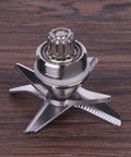 Soy Milk Maker Bearing and Stainless Steel Blade Assembly Compact Pulley Replacement Part for Kitchen Spare Parts Safe Durable Components for DIY Soy Milk Maker Replacement and Maintenance, stainless steel