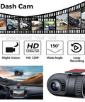Dope Double Din Car Stereo With Dash Cam And Wireless Apple CarPlay Android Auto 7 Inch Touchscreen with dash cam features