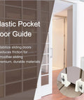 16 Piece Pocket Door Bottom Guides Set For Sliding Doors Universal Fit Interior Doors Jamb Mounted Aluminum Track System With 8 Heavy Duty Guides And 8 Rust Proof Screws For Quick Replacement And Smooth Gliding