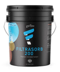 Filtrasorb 200 Activated Carbon For Water And Air Filtration Refill 23 lb black bucket with handle, pro-grade granulated carbon