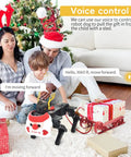 Dope Robotic Dog Kit for Teens and Adults Voice and App Control Programmable Open Source Coding STEM DIY Project ESP32 Bionic Quadroped With 12 DOF Servos and 1 DOF Camera Realistic Movements and Easy Learning voice control robot dog pulling gift sled indoors