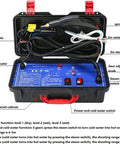 Portable Cordless Steam Cleaner For Car And Home Use with power cable, spray gun, and adjustable steam function inside case.