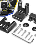 Sturdy Transducer Bracket Transom Mount Hardware Kit For Black Skimmer Transducer includes metal brackets and screws for installation.
