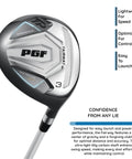 Fairway wood from Women Gold TP 11-Piece Complete Golf Club Set Right Hand Petite, designed for speed and control.