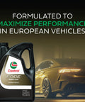 Premium 5W-40 Full Synthetic Motor Oil Delivers Top Shelf Engine Protection For European And Domestic Rides Keeps Your Daily Driver Running Smooth In A Spacious Five Quart Jug, Castrol EDGE bottle.