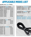 Premium EPDM Serpentine Drive Belt That Fits Toyota Sequoia Tundra Land Cruiser Lexus GX460 LX570 And More with ribbed design for engine use.
