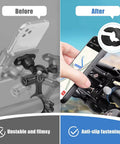 Before and after use of 12 Piece Bicycle Handlebar Rubber Gasket Set With DIY Gasket, Anti Vibration And Anti Slip Stem Spacers for stability