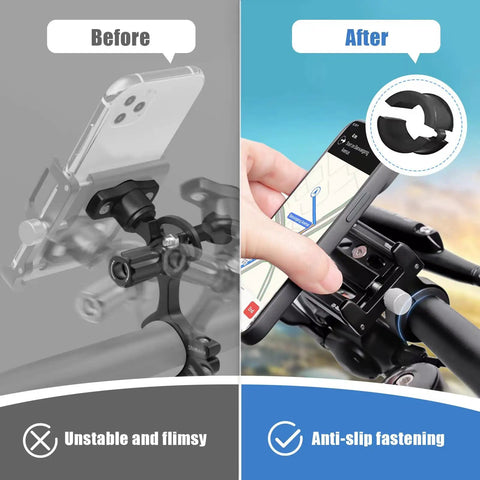 Before and after use of 12 Piece Bicycle Handlebar Rubber Gasket Set With DIY Gasket, Anti Vibration And Anti Slip Stem Spacers for stability