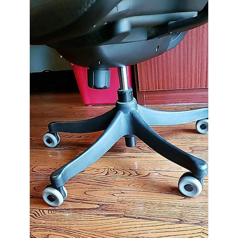Rock Solid Office Chair Replacement Casters With Silent Rubber Tires Set Of Five, Smooth As Silk 360 Swivel Rollers That Glide Effortlessly On Carpet Or Tile, Heavy Duty Upgrade