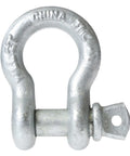 Beefed Up Heavy Duty One And Three Eighths Inch Galvanized Screw Pin Anchor Shackle With Thirteen And A Half Ton Working Load Limit Built To Last