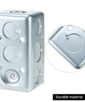 Electrical Box 12 Pack 4 By 2 Inch, 13 Cubic Inches, Deep One And Seven Eighths Inch, Galvanized Steel, Ten Seven Eighths Inch Knockouts