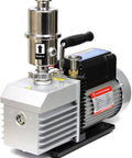 Heavy Duty Dual Stage Vacuum Pump With 9 Cfm Flow Rate And Oil Mist Filter For Degassing Chambers And Vacuum Ovens 110 Volt, compact design.