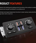 Plug And Play Climate Control Module And AC Panel For 2003 2007 GM Trucks And SUVs dash view with knobs and sliders