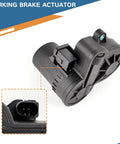 Right Parking Brake Actuator Motor For Jaguar E Pace F Pace Xf Land Rover Discovery Sport Evoque Velar 2015 To 2024 2.0L side view with connector.