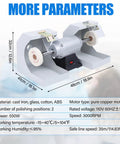 Hella Smooth Top Tier Bench Buffer Polisher Featuring 550 Watt Motor And 3000 Rpm Speed for precise polishing at dental and jewelry studios.