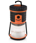 Tough As Nails Rugged USB Rechargeable Lantern With 12000mAh Power Bank Throws 1000 Lumens Of Super Bright Light Across Six Modes Lasting Up To 350 Hours For Camping Emergencies Storms And Survival Gear with orange and black sturdy design.