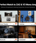 Home audio setups with ZD3 Desktop DAC Preamp With HDMI ARC And ES9039Q2M Chip Fully Balanced DAC for diverse stereo experiences.