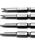 Rock Solid Spanner Drive Screwdriver Bit Set Featuring Sp4 Sp6 Sp8 Sp10 Sizes built from tough chrome vanadium steel.