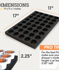 40 Pod K Cup Drawer Organizer for Kitchen Drawers showing dimensions 17 x 11 x 1 inches with K-Cup capacity