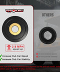 Precedent Golf Cart Speed Sensor Upgrade With High Speed Magnet shown with speed increase details, 2 to 8 MPH boost