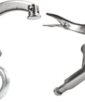 Two Heavy Duty Drill Press Clamps with Quick Release Lever and Tension Knob for solid board alignment