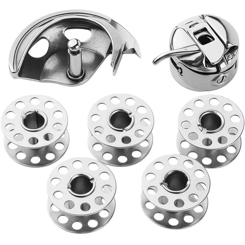 Pro Grade Alloy Sewing Machine Attachment Kit For Vintage Models With Tool Free Installation Durable Stitching Accessories For Retro Quilting And Repairs Seamless Compatibility And Reinforced Joints, alloy bobbins and attachment parts