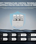 Two Way Charging Hub For DJI Mini 3 And Mini 4 Pro Drones Fast 37W Power Charges Three Batteries At Once Safe Temperature Controlled Smart Charging With LED Brightness Levels with safety features