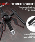 Heavy Duty 3 Jaw Internal Bearing Puller Crafted For Blind And Pilot Bearings with three-point grip for stable extraction.