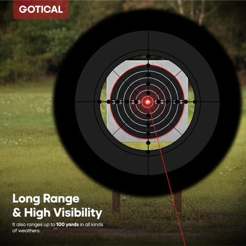 Arrow Laser Sight for Bow and Crossbow targeting bullseye with Tactical Archery Red Dot Bore Sight for precise shot alignment