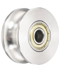 Heavy Duty U Groove Pulley Wheel Machined From 201 Stainless Steel For Zero Slippage Belt Transmissions, 48mm diameter.
