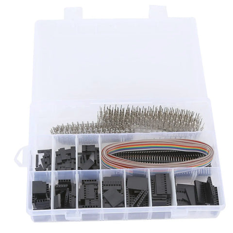 Check Out This 666 Pcs Premium Brass Crimp Adapter Kit With ABS Coating For Atx Pcie And Sata Power Pins 2.54mm Spacing Plus Reusable Storage Box Totally Nifty For Any Quick DIY Fix Or Major Build Job Today. open storage box with brass crimp connectors and cable pins