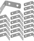 Heavy Duty L Bracket Corner Braces 20 Pack 1.5 Inch Right Angle Mounts For Wood Shelves Cabinets And DIY With Zinc Plated Screws Steel Corner Supports