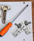2 Pack Soft Close Cabinet Door Hinges With 45 Degree Opening And Damping Function Concealed Hardware alongside screwdriver