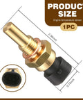 No Hassle Plug And Play Automotive Engine Temperature Sensor Replacement For Delphi Models OE 15369305 gold finish size