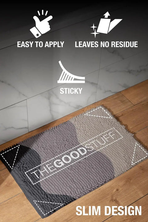Stay Put Rug Corner Grippers No Slip Anti Slip Rug Holders For Hardwood Laminate And Carpet under a rug on wood floor