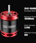 Beefed Up High Performance Brushless Motor And 80 Amp ESC Combo For One Eighth And One Tenth Scale RC Crawlers, motor specs