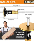 Dead Nuts Accurate Adjustable Wheel Marking Gauge For Woodworking Smooth Operator Scribe Tool dimensions with rollable blades.